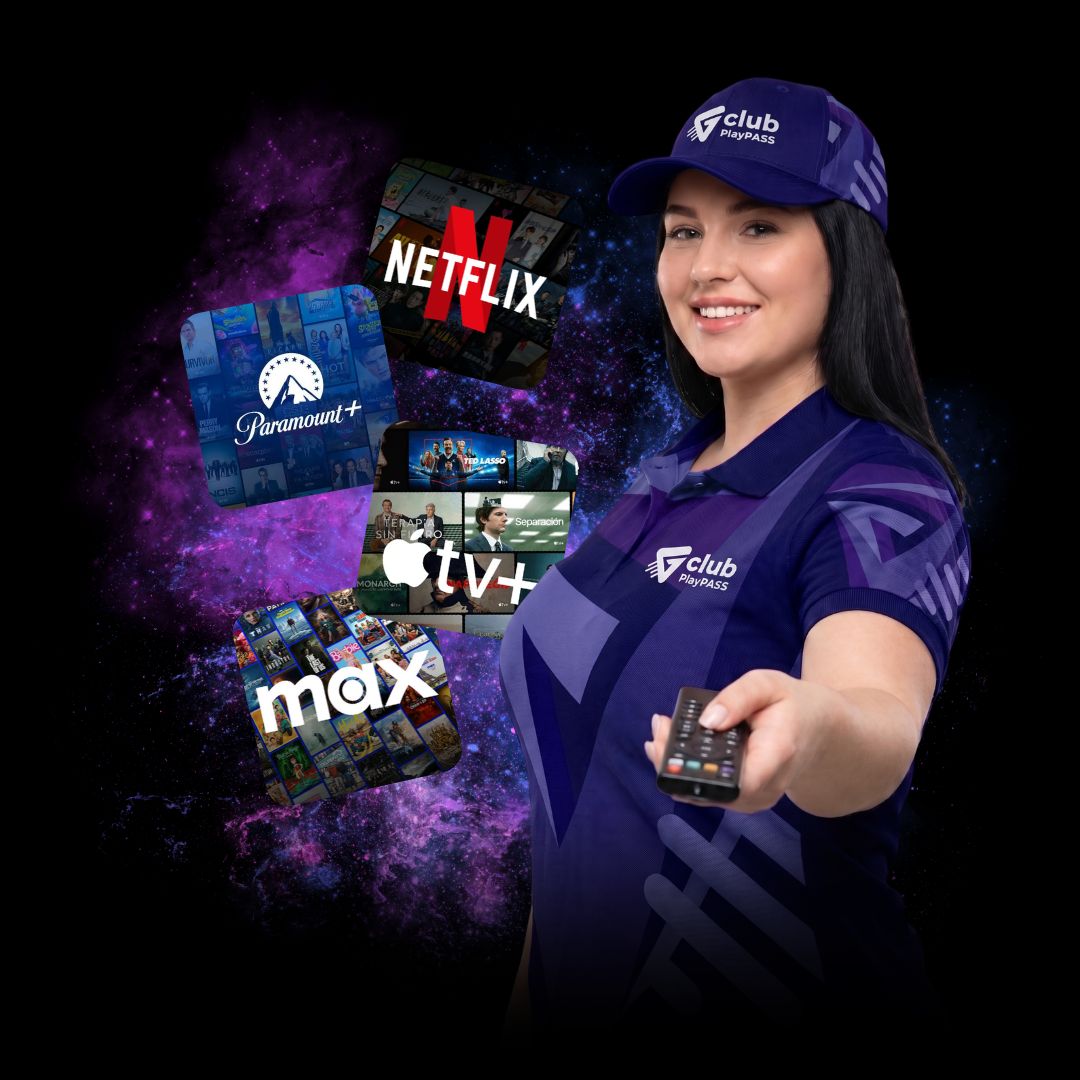 Club PlayPASS — Netflix, Paramount+, Apple TV+ y Max en un solo club